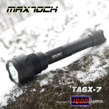 MAXTOCH 2012 Final vente vert faisceau filtre 1000LM XML T6 TA6X-7 meilleures chasse LED lampe tactique